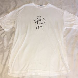 Oversized dancing flower shirt